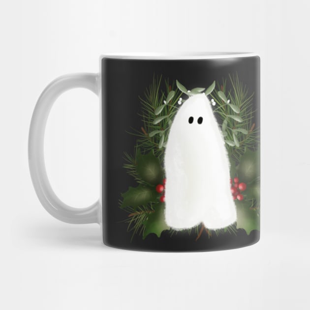 Christmas Spirit Ghost Print by TGSC